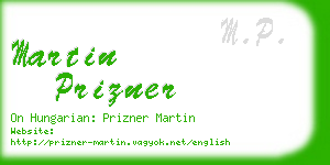 martin prizner business card